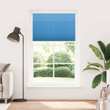 Tenda Plissettata Blu 115x200 cm Larghezza Tessuto 114,4 cm