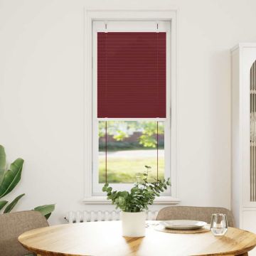 Tenda Plissettata Rosso Bordeaux 45x100 cm Larghezza Tessuto
