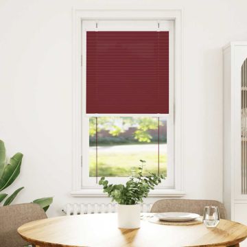 Tenda Plissettata Rosso Bordeaux 60x150 cm Larghezza Tessuto