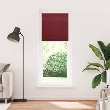 Tenda Plissettata Rosso Bordeaux 70x200 cm Larghezza Tessuto