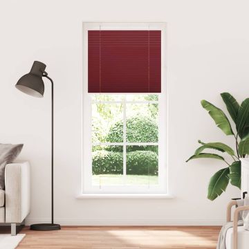 Tenda Plissettata Bordeaux Rosso 100x200 cm Larghezza Tessuto
