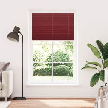 Tenda Plissettata Rosso Bordeaux 115x200 cm Larghezza Tessuto