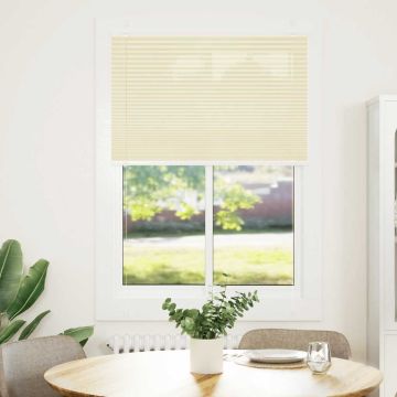 Tenda Plissettata Crema 95x100 cm Larghezza Tessuto 94,4 cm
