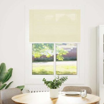 Tenda Plissettata Crema 100x150 cm Larghezza Tessuto 99,4 cm