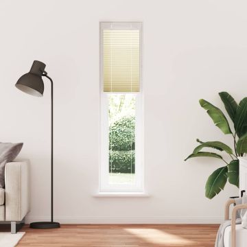 Tenda Plissettata Crema 45x200 cm Larghezza Tessuto 44,4 cm