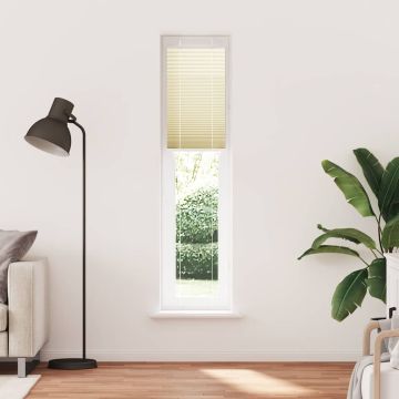 Tenda Plissettata Crema 50x200 cm Larghezza Tessuto 49,4 cm