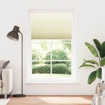 Tenda Plissettata Crema 115x200 cm Larghezza Tessuto 114,4 cm