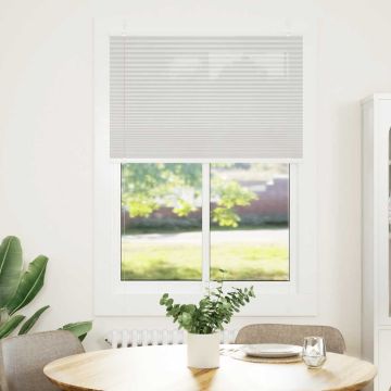 Tenda Plissettata Grigio Chiaro 85x100 cm Larghezza Tessuto