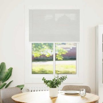 Tenda Plissettata Grigio Chiaro 85x150 cm Larghezza Tessuto