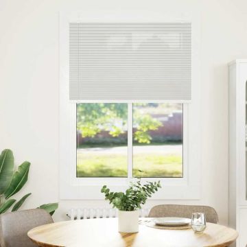 Tenda Plissettata Grigio Chiaro 90x150 cm Larghezza Tessuto