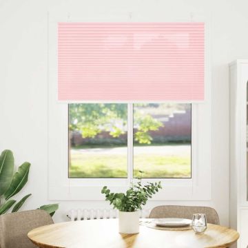 Tenda Plissettata Rosa 105x150 cm Larghezza Tessuto 104,4 cm