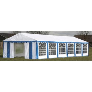 Tetto e pareti di gazebo da festa 12 x 6 m Blu & Bianco