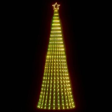 Albero di Natale a LED 475 LED Bianco Caldo 247 cm