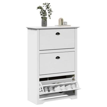 Scarpiera BODO Bianca 80x35x118 cm