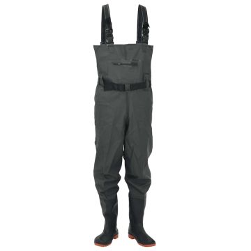 Wader con Stivali e Cintura Verde Scuro Taglia 38