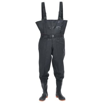 Wader con Stivali e Cintura Nero Taglia 41