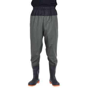 Wader da Pesca alla Vita con Stivali Verde Scuro Taglia 45