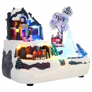 Tavolo di Natale Multicolore 23,5 x 16 x 18,5 cm Resina