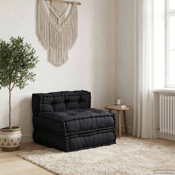 Divano Componibile Antracite 70x70x54 in Tessuto