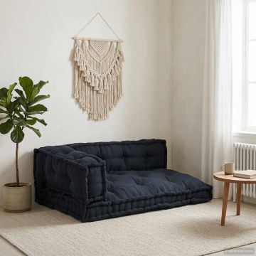 Cuscino per Divano Pallet 3 pz Tessuto Antracite