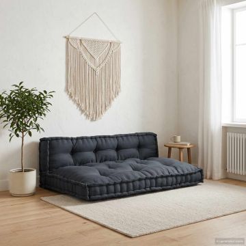 Cuscino per Divano Pallet 2 pz Tessuto Antracite