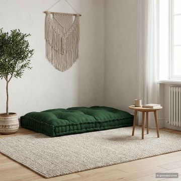 Cuscino per Divano Pallet Verde 120 x 80 x 12 cm Tessuto