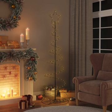 Albero di Natale a LED 120 LED Bianco Caldo 180 cm