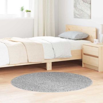 Tappeto Shaggy Antiscivolo Grigio 120 x 120 cm PP