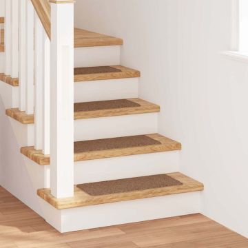 Tappetini Antiscivolo per Scale 15 pz 60 x 25 cm Giallo PP