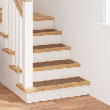 Tappetini Antiscivolo per Scale 15 pz 75 x 20 cm Giallo PP