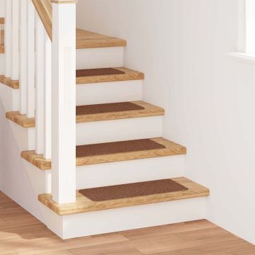 Tappetini Antiscivolo per Scale 15 pz 60 x 25 cm Giallo PP