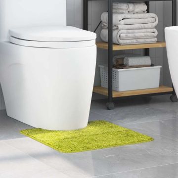 Tappeto Antiscivolo per Bagno con Taglio per Toilette Verde PP