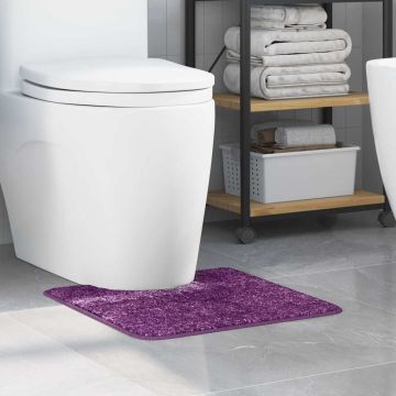 Tappeto Antiscivolo per Bagno con Taglio per Toilette Viola PP