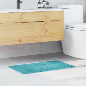 Tappetino da bagno antiscivolo Turchese 50 x 80 cm PP