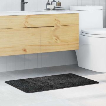 Tappetino da bagno antiscivolo Grigio scuro 60 x 90 cm PP