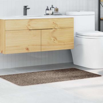 Tappetino da bagno antiscivolo Marrone 70 x 120 cm PP