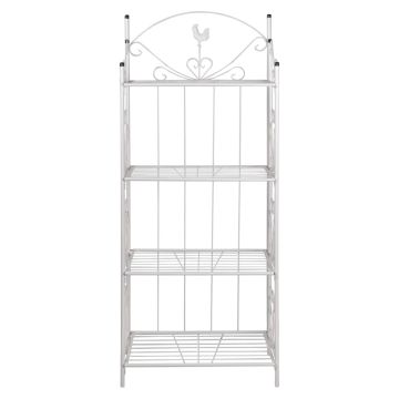 Supporto per Piante Quadrato Bianco