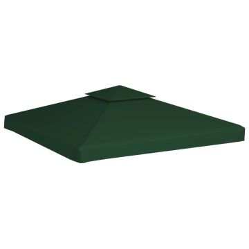 Telo di Ricambio per Gazebo 310g/m² Verde 3x3m