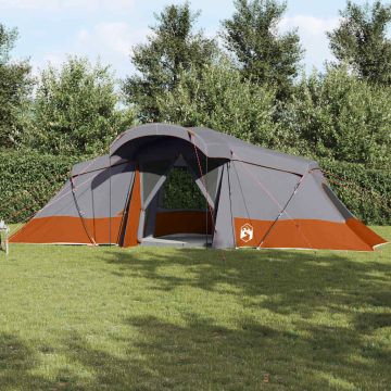 Tenda Familiare 6 persona Grigio e arancione