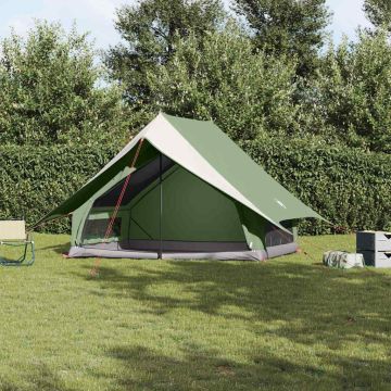 Tenda Familiare con tetto Verde e Bianco 256 x 256 x 185 cm
