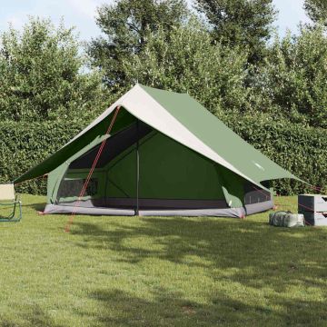 Tenda Familiare con tetto Verde e Bianco 315 x 286 x 200 cm