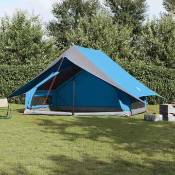 Tenda Familiare con tetto Blu e Grigio 315 x 286 x 200 cm