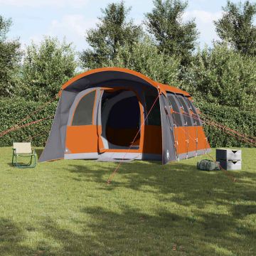 Tenda Familiare con tetto Grigio e arancione 576 x 325 x 213 cm