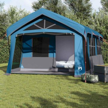 Tenda Familiare Blu e Grigio 620 x 322 x 240 cm Poliestere