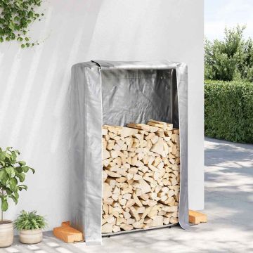 Rastrelliera per Legna con Copertura Antipioggia 100x25x150cm