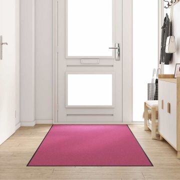 Tappetino Rosa e Nero 120 x 250 cm 100% Poliammide