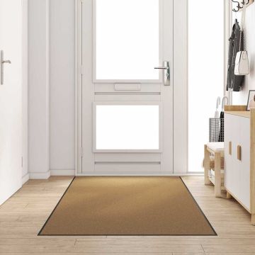 Tappetino Altro Crema e Nero 120 x 300 cm Poliammide e PVC