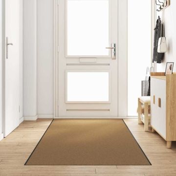 Tappetino Altro Crema e Nero 120 x 350 cm Poliammide e PVC
