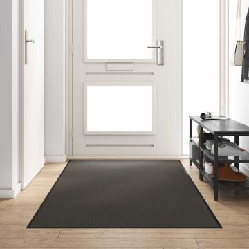 Tappetino Antracite e Nero 120 x 300 cm 100% Poliammide