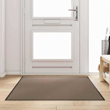 Tappetino Beige e Nero 120 x 180 cm 100% Poliammide